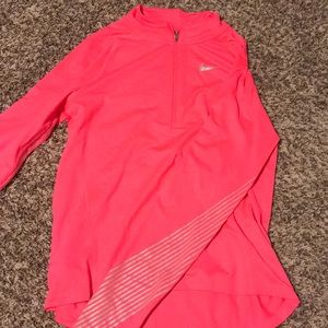 Hot pink nike running jacket